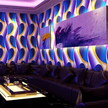 Ktv tapet baruri karaoke flash de perete care acoperă 3d reflectorizante grila model geometric tema caseta de fundal tapet de perete