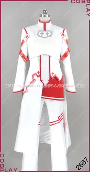 Sword Art Online-SAO Yuki Yuuki Asuna de sex Masculin ver. Uniformă Albă Cosplay Costum S002
