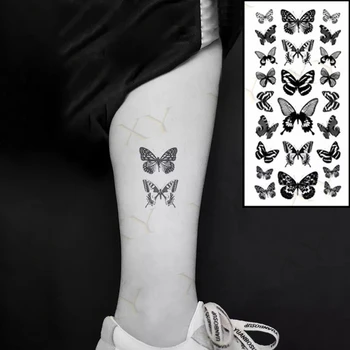 1 Buc Impermeabil Tatuaj Temporar Autocolant 3D Fluture Tatuaj Fals Flash Transfer Tatuaj Picior, Braț, Mână-Picior pentru Femei Fata de Body Art