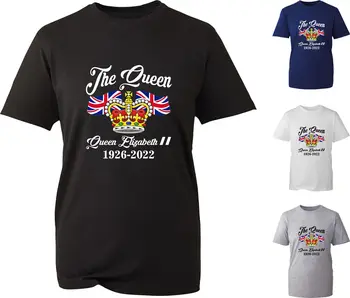 Regina Elisabeta a II-Memorial Uk Flag London Bridge Tricou Maneca Scurta Casual, din Bumbac 100% O-Neck Mens T-shirt Marimea S-3XL