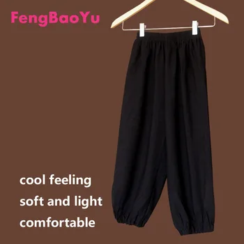 Fengbaoyu Bumbac Mătase Copii Felinar Pantaloni pentru Băieți și Fete de Sport Rulează Pantaloni de Școală Primară Activități de Grup