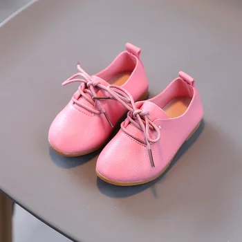 Baieti Pantofi de Piele pentru Copii Apartamente Dantela-up Pantofi de Prințesă Copii mici 2022 Nouă Primăvară de Moda Toamna Performanta Copii Pantofi G588