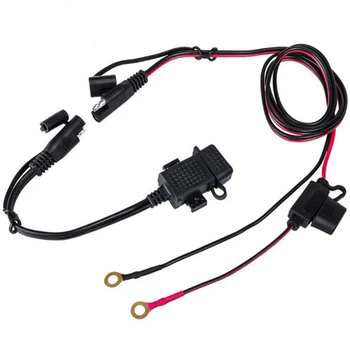 DIY SAE Pentru Cablu USB Adaptor Impermeabil Incarcator USB Rapid 2.1 O Port Cu Inline Siguranță Pentru Motocicleta telefon Mobil Tableta GPS