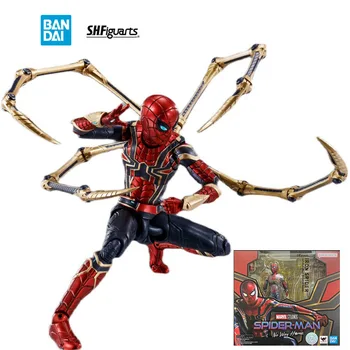În Stoc Original BANDAI SPIRITELE SHFiguarts SHF 14.5 cm Iron Spider Spider-Man: Nici o Modalitate de Acasă PVC Acțiune Figura Anime Jucarii Model