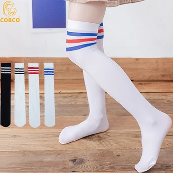 COBCO Vara Fete pentru Copii Șosete Copii Stripeed Ciorapi de Balet Dresuri pentru Familie Tineri Copii Sport Respirabil Șosete Albe