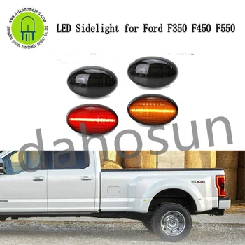 2 buc LED-uri Dinamice de Semnalizare Portbagaj Semnalizare Indicator de poziție laterale Lumini Compatibil Cu Ford F350 F450 Super Duty Camion 1999-10