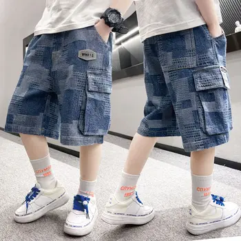 Îmbrăcăminte pentru copii Băiat Haine de Vară Pantaloni Scurți 2022 Noul Mediu și Mare de Copii Subțire de Vară, Codrin Băiat Blugi
