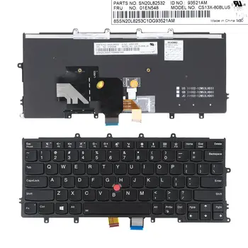 Noi NE-Keyboard Layout For IBM Thinkpad X270 NEGRU cu iluminare din spate Cu Punct