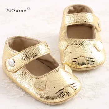 Noul Copil Nou-născut Fete Printesa Pantofi pentru Sugari Piele PU Pătuț Moale Jos Pantofi Prewalkers Adidas 0-18M