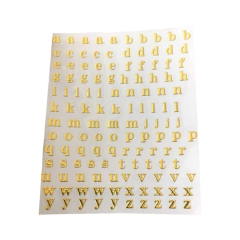 1 Foaie de 4 mm 9 mm Alfabetul Numărul Autocolant Scrisoare Decorative DIY Album Mână Cartea Jurnal Album Cadou Autocolante