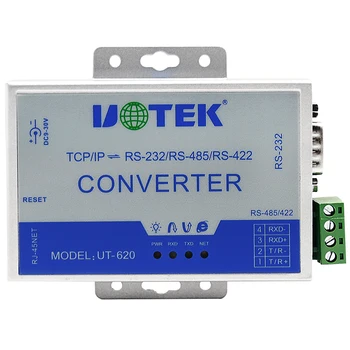 UOTEK TCP IP pentru RS-232 RS-485 RS-422 Convertor RS232 RS422 RS485, TCP/IP RJ45 100M de Rețea Dispozitiv Serial Adapter UT-620
