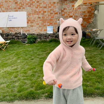 Imbracaminte Copii 2022 Toamna Iarna Noi Fete La Modă Pulover Îngroșat Pulover De Cașmir Copilul Stil Coreean Haine Pentru Copii