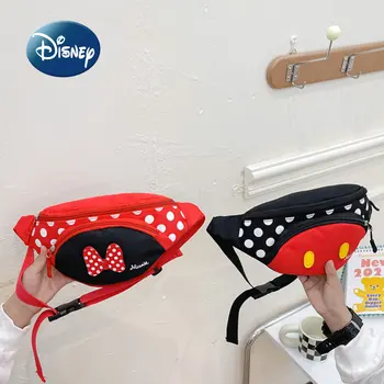 Disney Mickey si Minnie 2022 Noi pentru Copii de Talie Sac de Desene animate Drăguț Fată Oblic Sac Tendință de Moda Băiat Piept Geanta Poseta de Monede