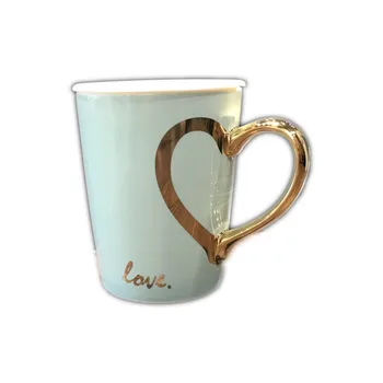 Creative Inima Stil Cana de Cafea cu Capac si Lingura de Lapte Cupe pentru Cadou TC147