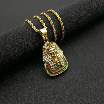 Clasic Vintage Moda Egiptul Antic Faraon Pandantiv Colier pentru Barbati Femei Personalitate Amulete Accesorii Bijuterii