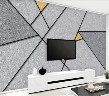 Tapet decorativ Simplu stil abstract geometric de linii bloc de fundal de perete