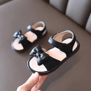 Moda Papion Copii Sandale Pentru Fete Printesa Pantofi Copii pentru Copii Sandale de Vară Beach Flats Copii mici Pantof 2021 1 2 3 4 5 6 An