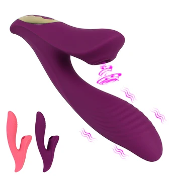 Suge Vibratorul Vid Stimulator Femei Clitoris Pizde Fraier Bunuri pentru Adulți Produse 2 ÎN 1 Penis artificial Vibratoare