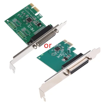 D7YC Port Paralel DB25 25Pin LPT Imprimanta la PCI-E Express Card Convertor Adaptor