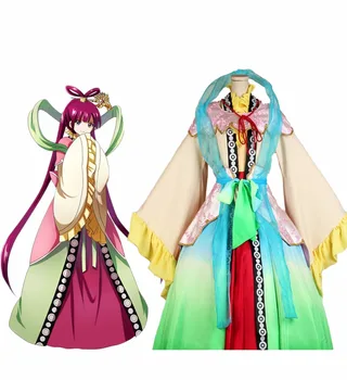 Magi Labirintul Magic Kougyoku Ren Cosplay Costum Kougyoku Ren Rochie Custom Made