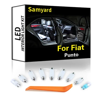 Interior LED Pentru Fiat Punto 1 2 3 I II III EVO 176 188 199 1993-2016 Canbus Vehicul Bec Dom Harta Lumină de Lectură Auto Kit