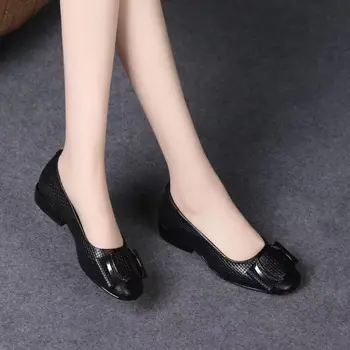 Doamnelor Manual Culoare Solidă Femei Pantofi Casual Clasic Pantofi cu Toc Plat Confortabil Non-alunecare de Moda Zapatos De Mujer Adidași