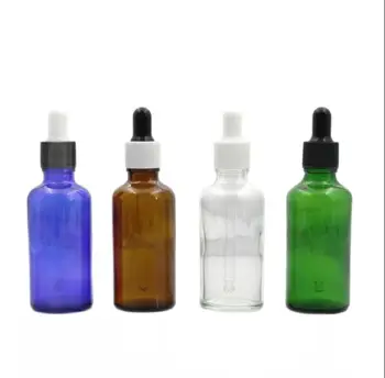 50ml albastru 50buc/clar/verde/maro sticlă pentru ulei esential de lichid ser complexe de recuperare, de îngrijire a pielii cosmetice de ambalare