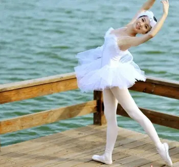 Fusta de balet pentru adulți dans voal profesionale ballet competition black și white swan spectacol de dans costum scurt tutu