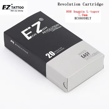 RC0809RLT EZ Revoluție cartuș de tatuaj ace #08 0.25 mm Round Liner pentru cartus sistem de mașini și mânere 20 buc /lot