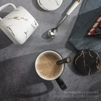 Simplu marmorat mic dejun ceasca de cafea ceasca de cafea ceasca set Cana set de ceasca de cafea drăguț cani si cesti cani de cafea