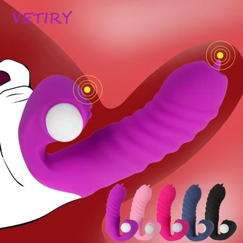 Degetul Vibratoare sex Feminin Masturbator Limba Lins Vibratoare Clitoris Vagin Stimulator pentru Adulti Jucarii Sexuale pentru Femei Cupluri de Lesbiene