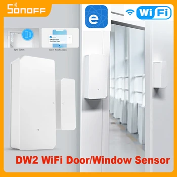 SONOFF DW2 Wifi Wireless Usa Fereastra Senzorului Inteligent Sistem de Securitate Acasă Acasă Kituri Detector Prin Ewelink App Alerte de Notificare