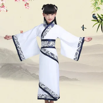 De înaltă Calitate, Copil Tradiționale Hanfu Costum Fată Tang Rochie de Dans pentru Etapa Antică Dinastiei Tang Costum Copii 89