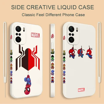 Marvel super-erou Spiderman Telefon Caz Pentru Redmi K50 K40 Jocuri K30 K30S 10 10C 10X 9A 9 9M 9C 9AT 8 5G Lichid Stânga Coarda