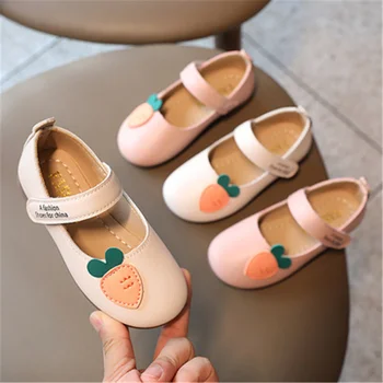 Fete Casual, Pantofi De Moda Coreeană Arc Printesa Pantofi Pentru Copii Baby Soft De Jos Luminoase De Performanță Pantofi De Dans