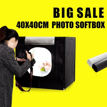 40X40X40CM Mini Foto Sudio Masă de Fotografiere Cutie Moale Fotografia Caseta Foto Lightbox, Fotografie de Studio Accesorii