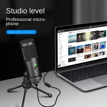 Profesionale USB Microfoane Condensator Laptop Cântând Jocuri de Streaming Studio de inregistrari Video de pe YouTube changer voce