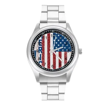 Steagul American Libertate Cuarț Ceas Țara Simbol Hit De Vânzări Retro Ceas De Mână Inoxidabil Adolescenti Primăvară Design Ceas De Mână