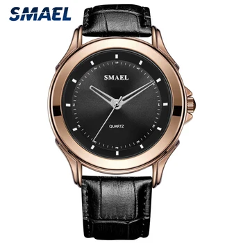 SMAEL Brand de Top Luxury Mens Ceasuri Casual din Piele Impermeabilă Bărbați Cuarț Ceas Moda Ceas Sport Ceasuri Relogio Masculino