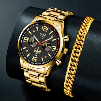 Ceasuri pentru Barbati de Afaceri de Lux din Oțel Inoxidabil Cuarț Ceas de mână Moda Barbati Sport Bratara Luminos Ceas reloj hombre
