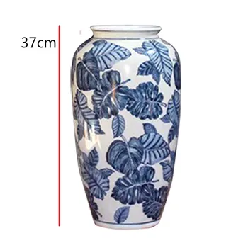 Chineză Alb-Albastru și-Legate de Ramură Aranjament floral Art Mic de Porțelan Vaze și Flori de Puncte Jingdezhen Ceramică