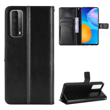 Pentru P Inteligente 2021 Caz Flip 3D Relief din Piele Slot pentru Card de Suport de Telefon pentru Huawei P Smart2021 Caz P Smart Plus 2019 Z Portofel Distractiv