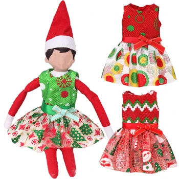 1 buc Elf de Crăciun Doll Snowman Dress Rosu Verde pentru Copii Cadouri de Crăciun de Jucărie pentru Copii Accesorii Copii de Craciun Cadou de Ziua de nastere