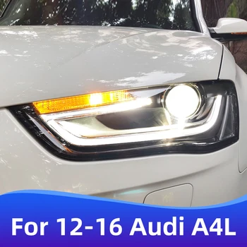Pentru perioada 2012-2016 Audi A4L faruri de asamblare modificat și actualizat cu lumini de zi cu LED faruri xenon