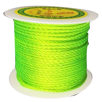 2mm Verde Neon Răsucite Satin Sfoară de Nailon Cablu+50m/rola Accesorii Bijuterii Macrame Frânghie Brățară Colier String