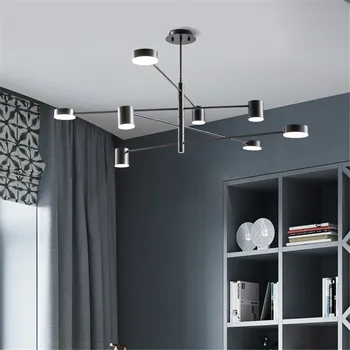 LED-uri de interior geometrice rotativ candelabru decoratiuni interioare de iluminat acasă creative living dormitor lampa / AC 220V
