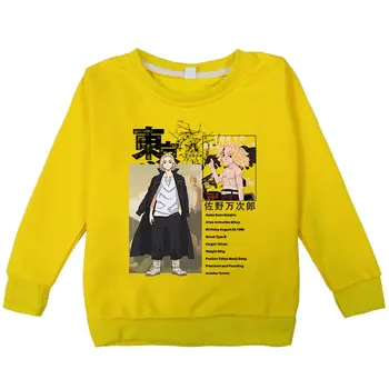 Tokyo Răzbunătorul Copii Tricou Copii Haine Harajuku Manjiro Sano Fată Băiat Jachete Anime Japonez Copilul Pulover