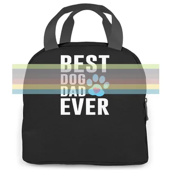 Cel mai bun Câine Tata - Tipărite Stree Twear Hipster femei bărbați Portabil izolate masa de prânz sac de adult