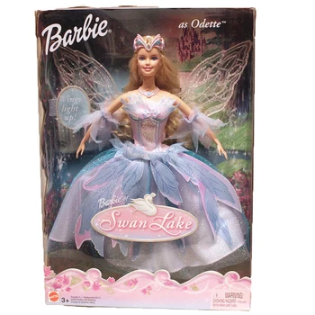 Barbie Lacul Lebedelor Papusa Printesa Fairy Strălucire Jucărie Cadou Aripi de Lumina Limited Edition Collector Anime Model de Papusa de Desene animate Figura