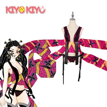 KIYO-KIYO Anime Demon Slayer Kimetsu nu Yaiba Daki Luptă Uniformă Sexy Rochie de Petrecere Costum Cosplay Costum de Halloween